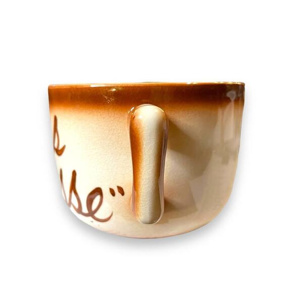 Vintage “Texas Demitasse” Pair Ceramic Glazed Oversized Coffee Mugs Japan Made - Picture 3 of 16